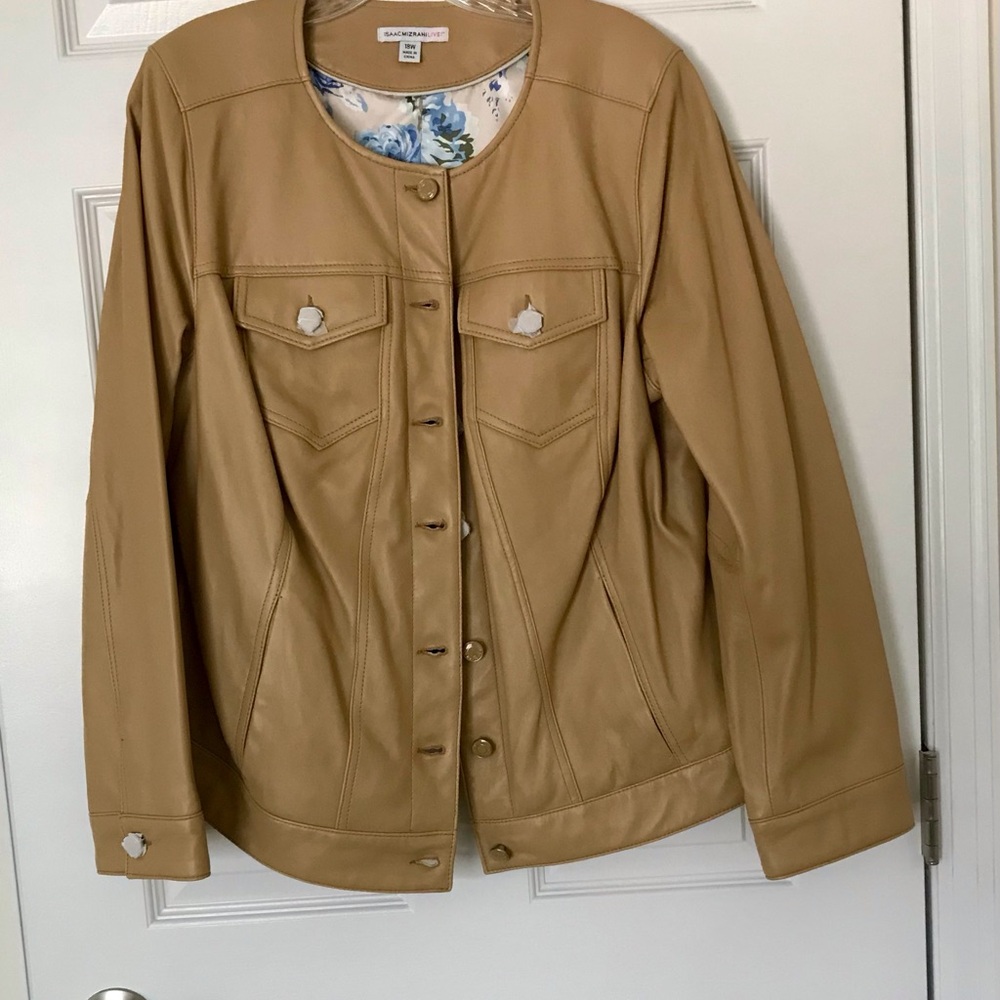 Isaac Mizrahi Leather Jacket, 18W